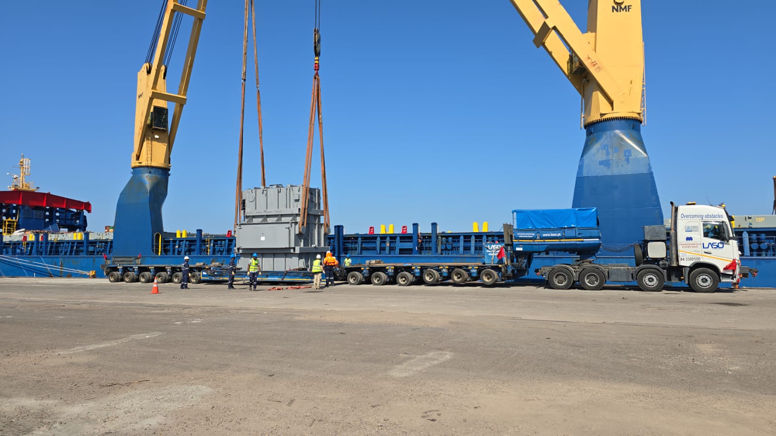 LASO TRANSPORTA TRANSFORMADORES DE POTÊNCIA PARA A INDUSTRIALIZAÇÃO DE ...